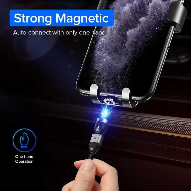 Rotate Magnetic Phone Cable