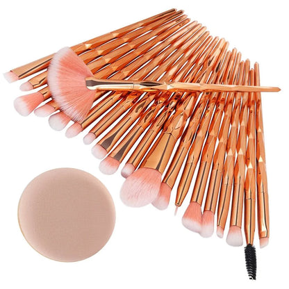 Diamond Makeup Brush Set