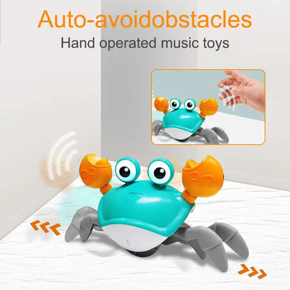 Cute Sensing Crawling Crab Baby Toys