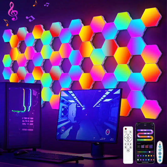 20/12/8/3 Pack Hexagon Lights Wall RGB Panel