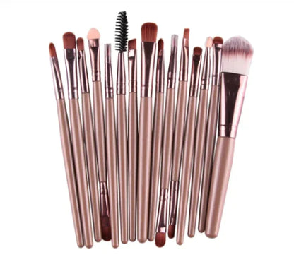 15 Pcs Cosmetic Makeup Brush