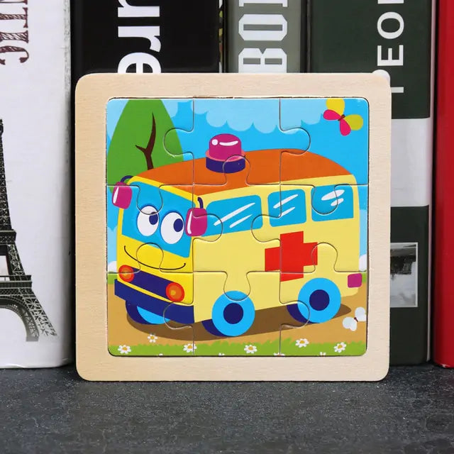 Kids Toys Wooden 3D Puzzle