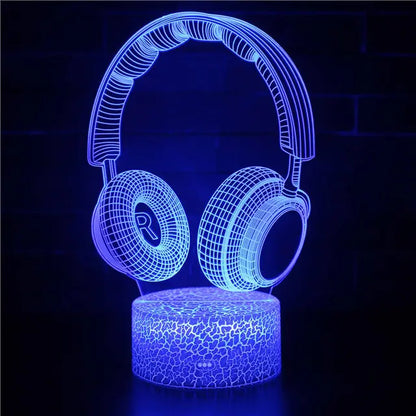 3D RGB LED Gaming Lamp