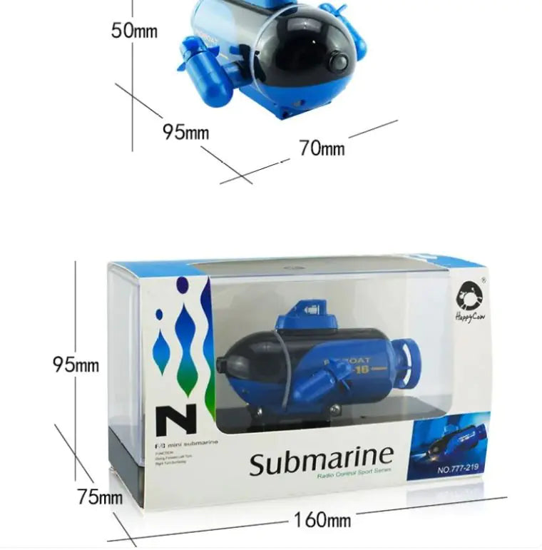 Wireless Remote Control Electric Mini-submarine Rechargeable Toys