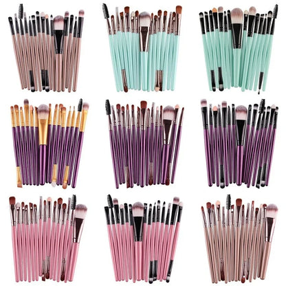 15 Pcs Cosmetic Makeup Brush