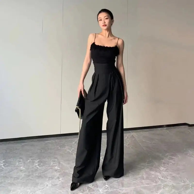 Fashion Drooping Wide-Leg Pants